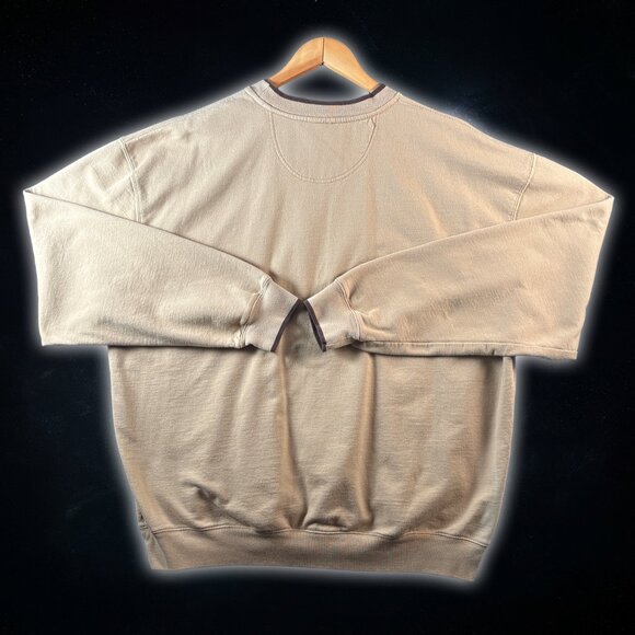 M&C Sport Beige Crewneck Grandfather Pullover Gifting Sweater Men's Size XXL - Picture 2 of 9